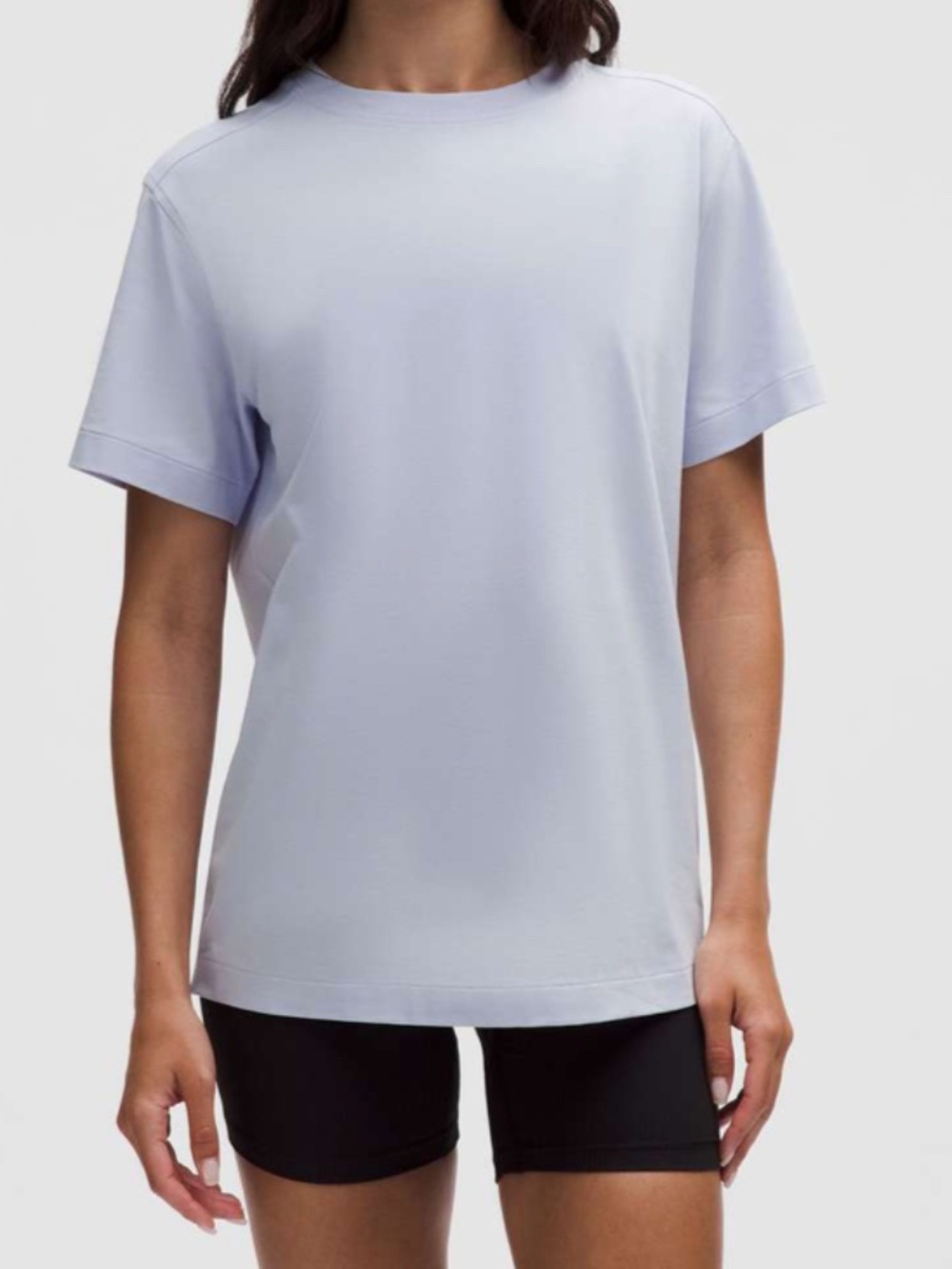 NWT Lululemon All Yours Organic Cotton Crewneck T-Shirt Serene Blue Size XS